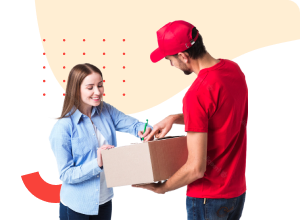 Happy seller illustration for Buysellmaster
